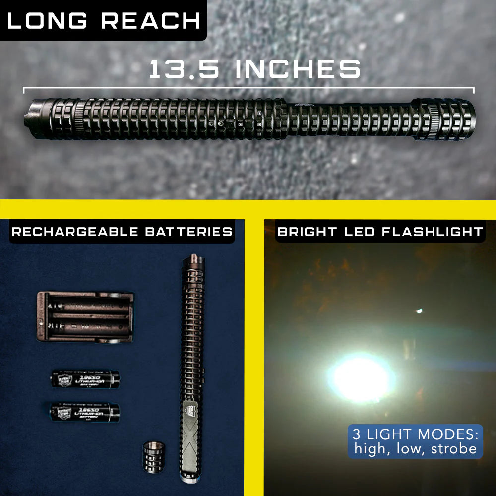 Police Force - Tactical 12,000,000 Stun Baton Flashlight