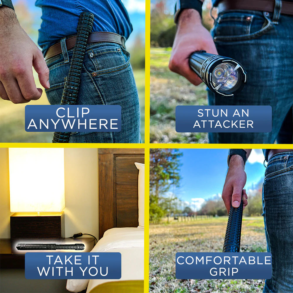 Police Force - Tactical 12,000,000 Stun Baton Flashlight