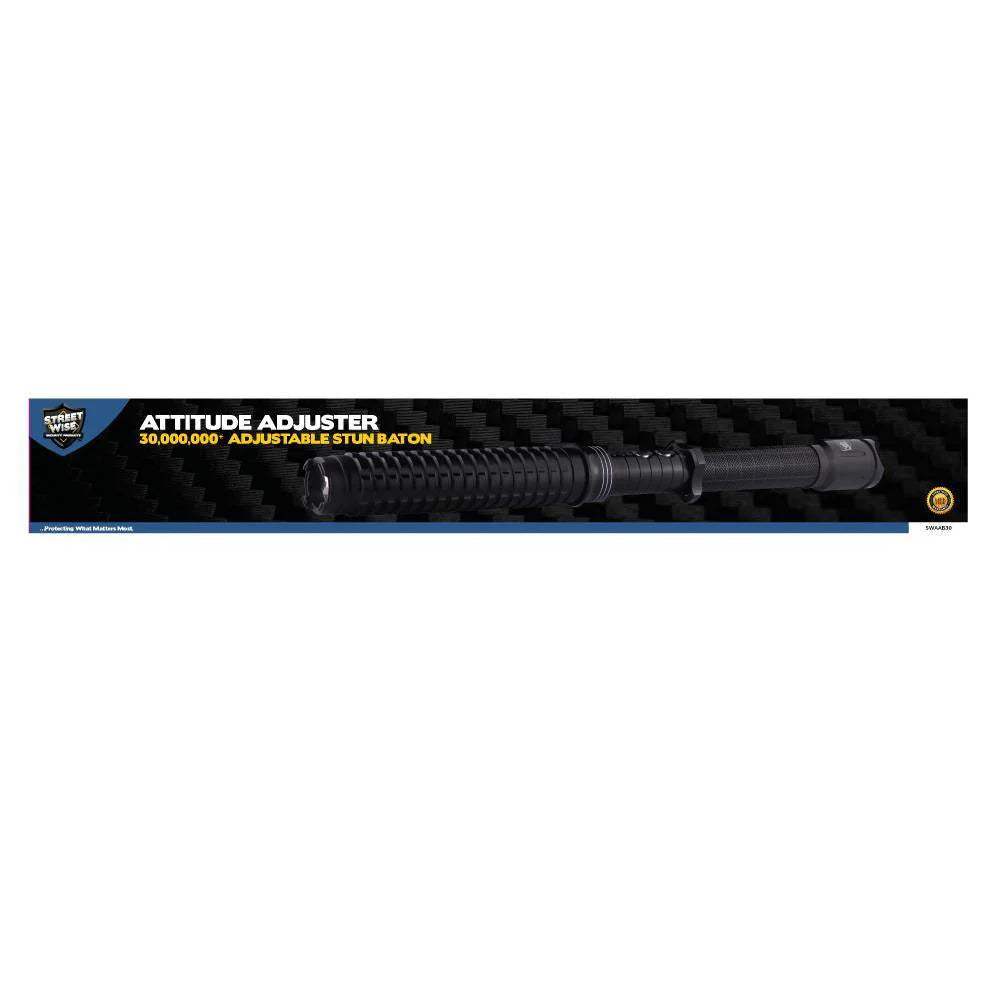 Streetwise Security - Attitude Adjuster 30,000,000* Stun Baton Flashlight